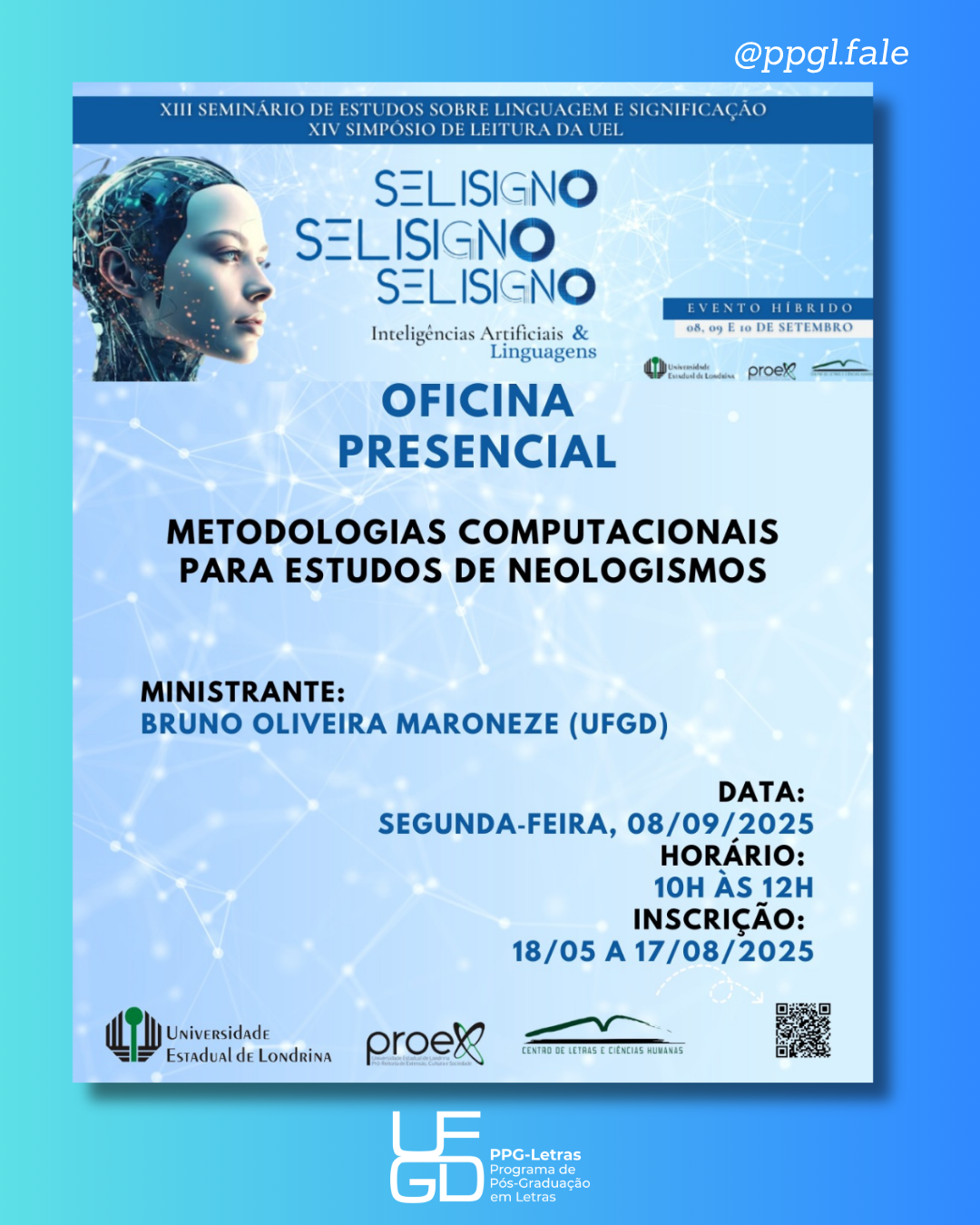 oficina presencial metodologias computacionais para estudos de neologismo