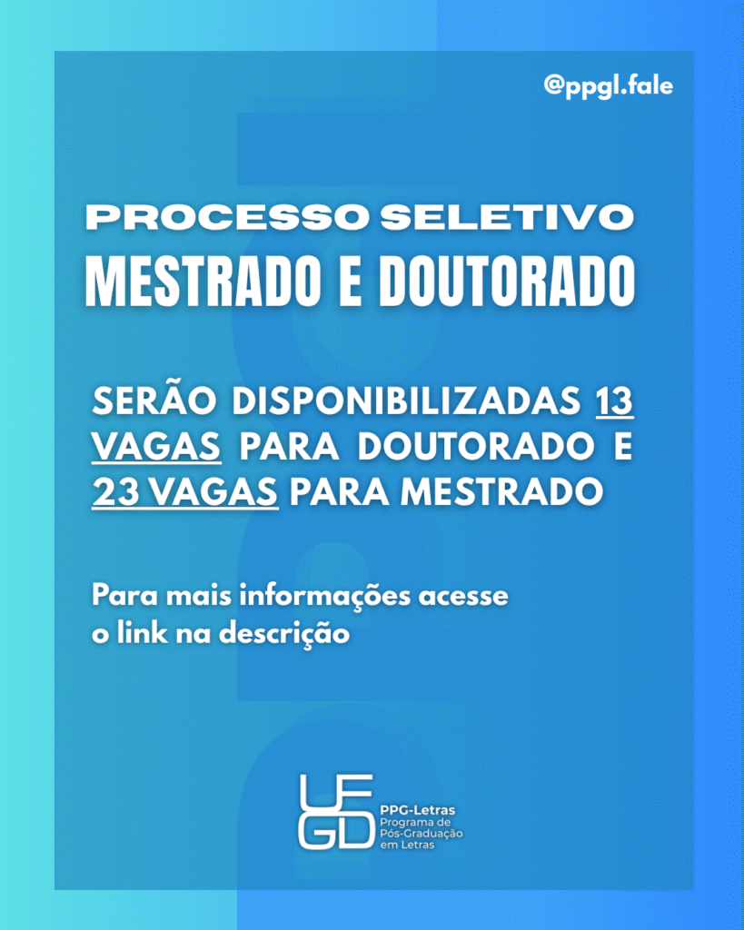 aluno regular mestrado e doutorado ppg letras ufgd