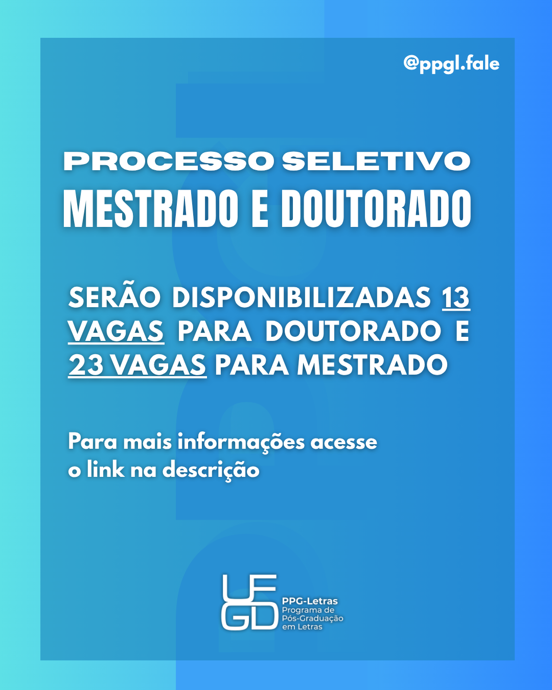 aluno regular mestrado e doutorado ppg letras ufgd