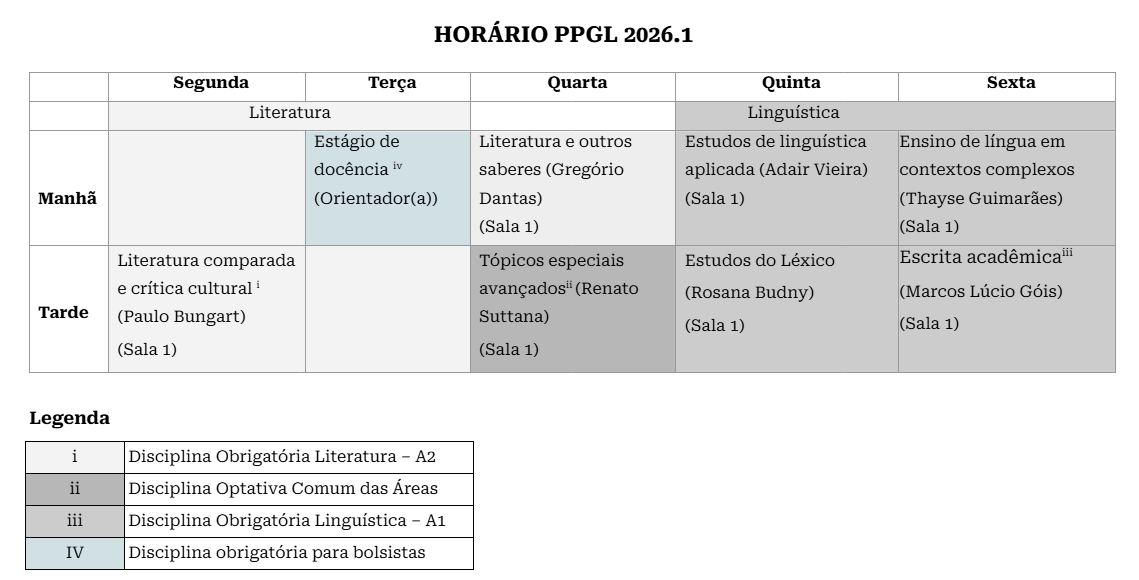 Horarios de Aulas 2026