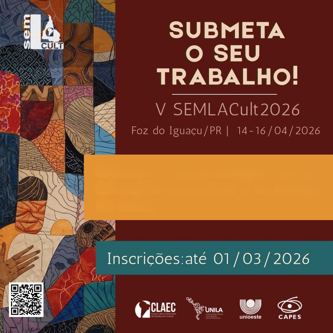 V SEMLACult 2026 abre período de submissão de trabalhos para Simpósios Temáticos