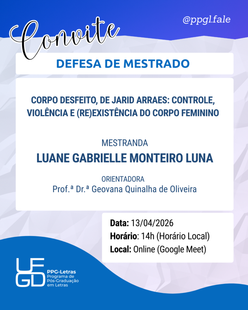 CORPO DESFEITO, DE JARID ARRAES: controle, violência e (re)existência do corpo feminino